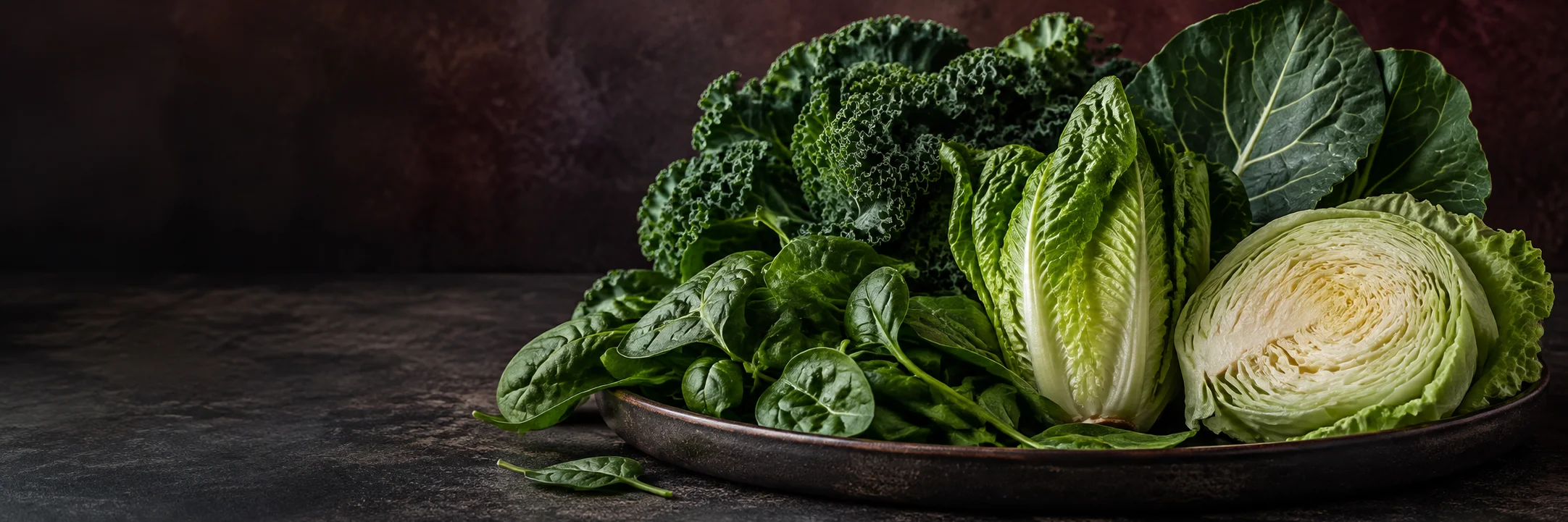 Spinach, kale, collard greens, romaine and iceberg lettuce illustrating adebayo2020 wastewater irrigated spinach research context.
