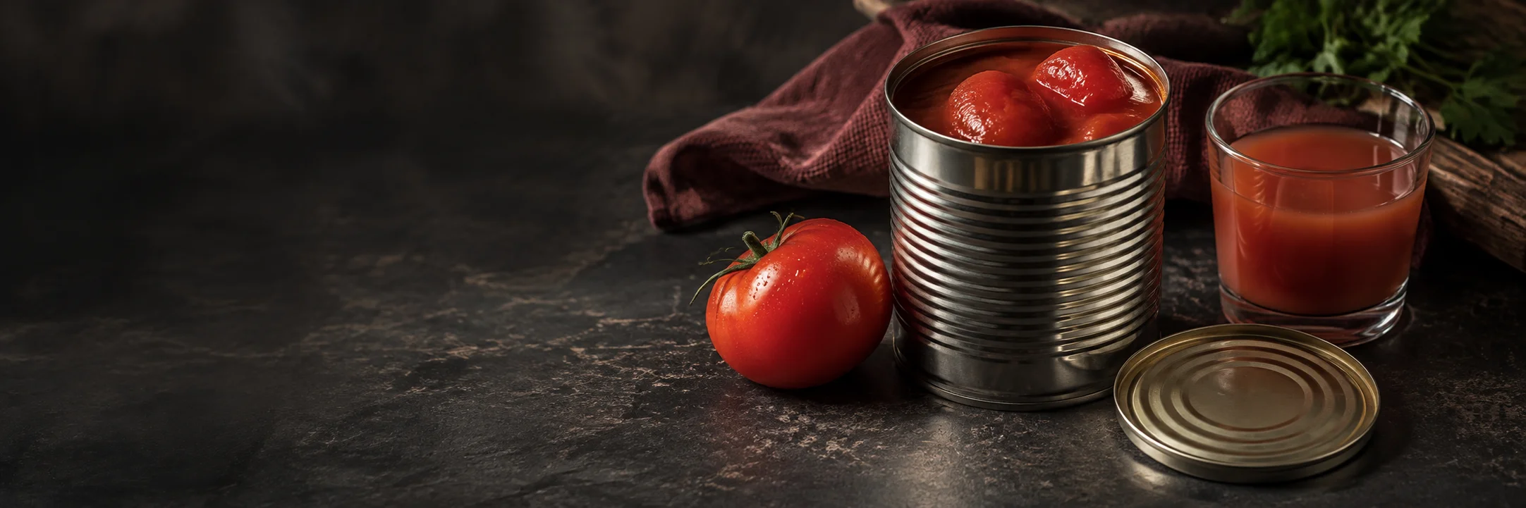 Canned tomatoes and fruit juice illustrating atsdr2005 tin toxfaqs research context.